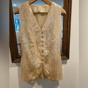 Vintage sequin vest.